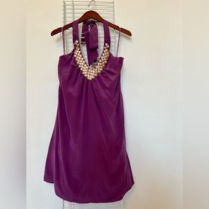 Isabel Lu size M purple silk dress. New with tags!